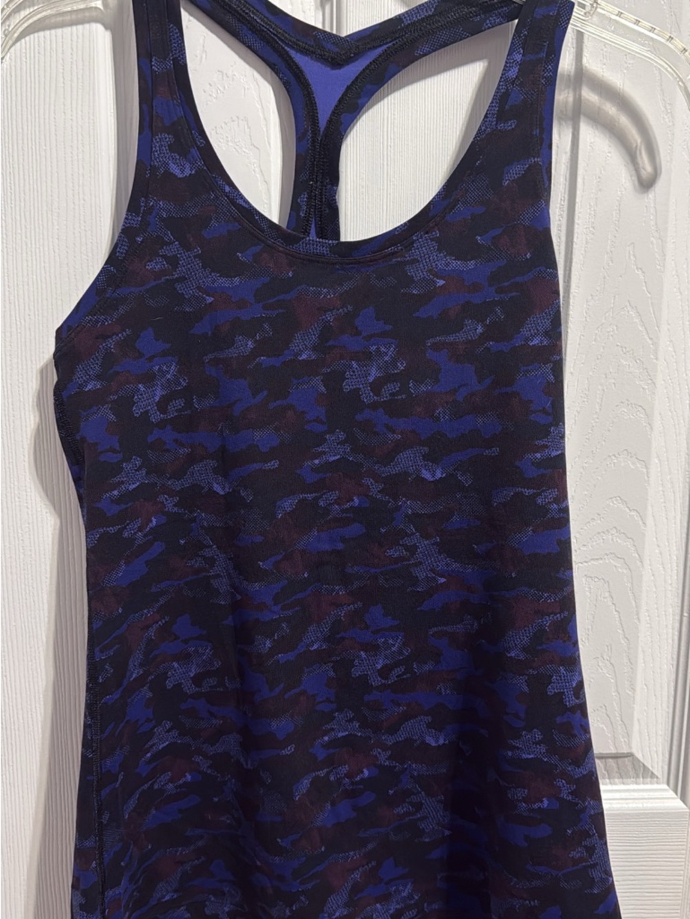 Lululemon Blue & Black Camo Racerback Tank